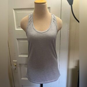 Reebok Sz M Black & White Stripe Racerback Workout Tank Top